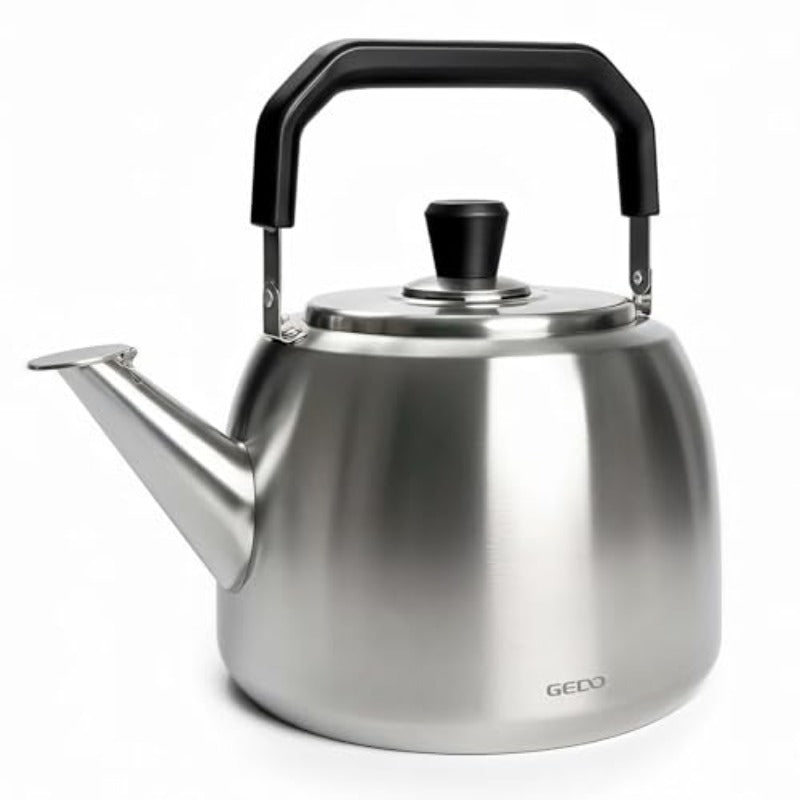 Large Capacity 1.59gal Stainless Steel Kettle with a Whistling Feature, Suitable for Both Gas And Induction Stovetops, Made from 304 Food-Grade Material