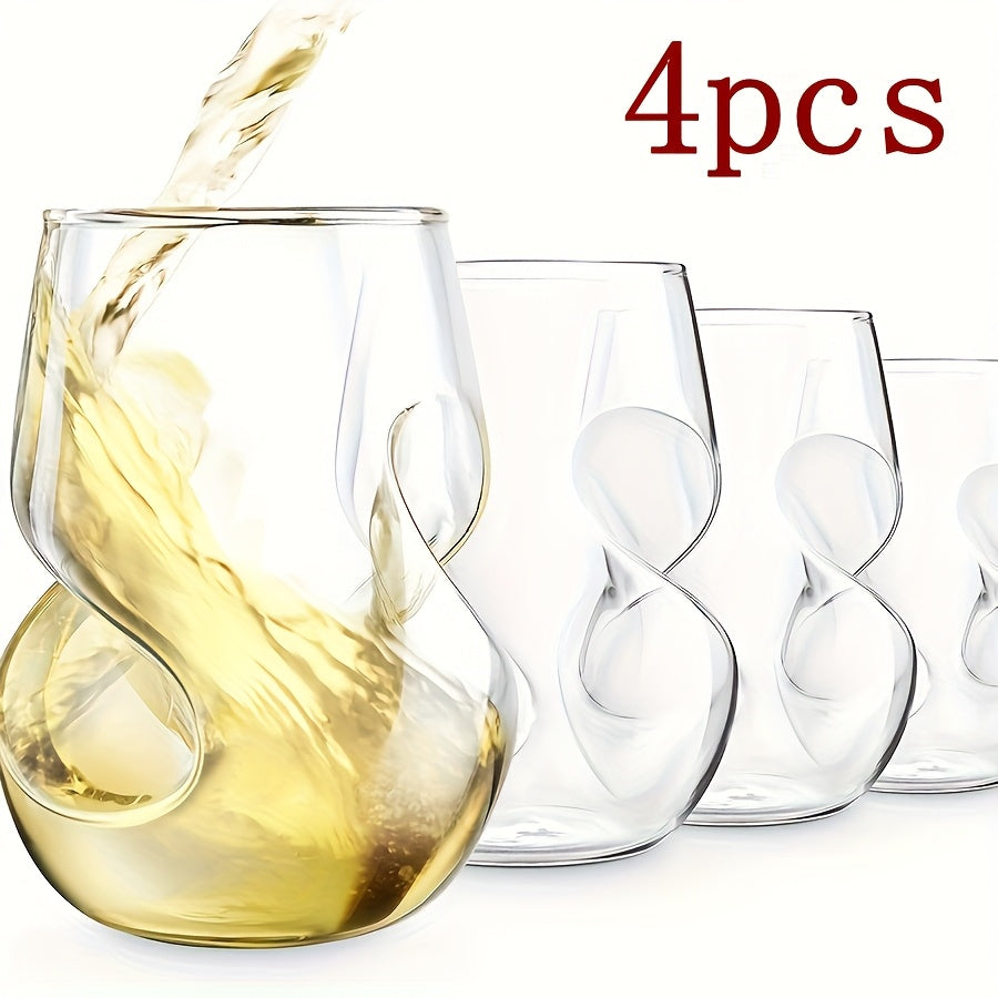 Two-Pack\u002FFour-Pack\u002FSix-Pack, Creative Japanese Cocktail Glasses For Home Use Water Cup Tea Glass Beer Mug Twist Glass Whiskey Tumbler