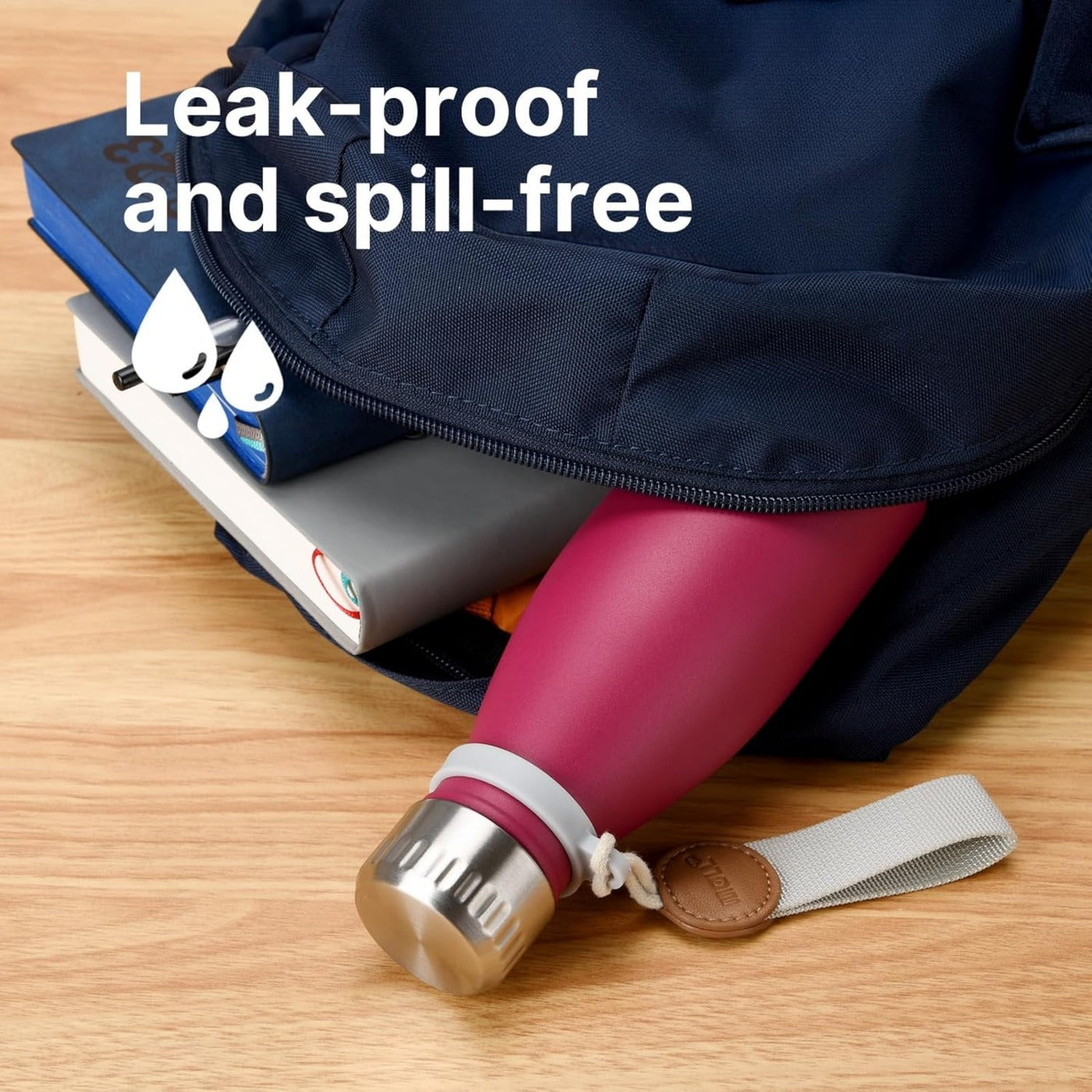 12 Oz School Portable Water Bottle Small Stainless Steel Vacuum Insulated Water Bottle (Leak-Proof Design)